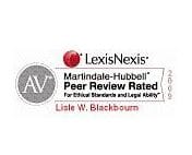 AV | LexisNexis | Martindale-Hubbell | Peer Review Rated | For Ethical Standards and Legal Ability | Lisie W. Blackbourn